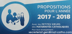Propositions 2017-2018 Petites sœurs des maternités catholiques