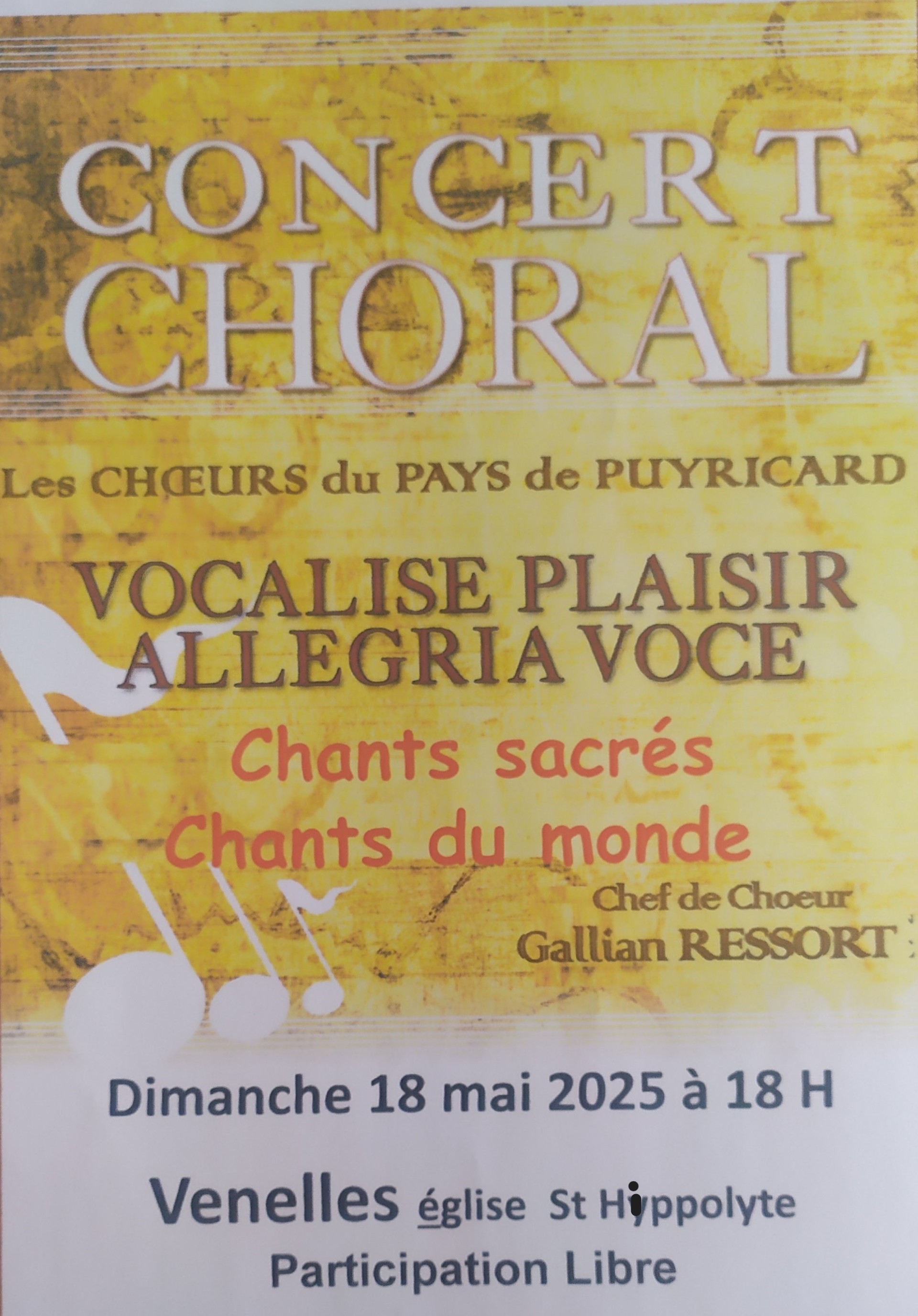 Concert Vocalise Plaisir