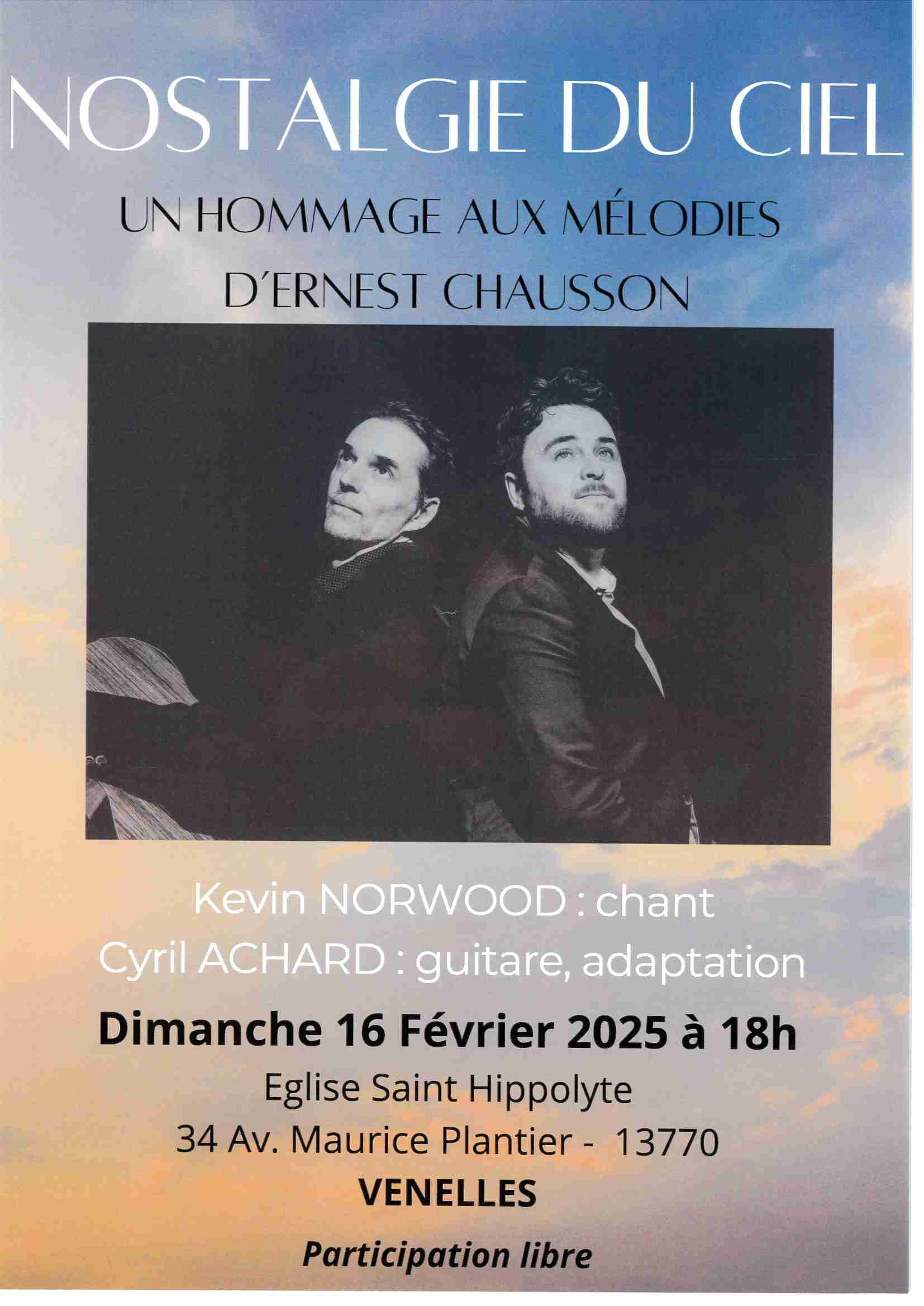 Concert Nostalgie du ciel 16/02/2025